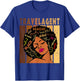Black Travel Agent Strong Afro African American Women T-Shirt - T-Shirt | Royal