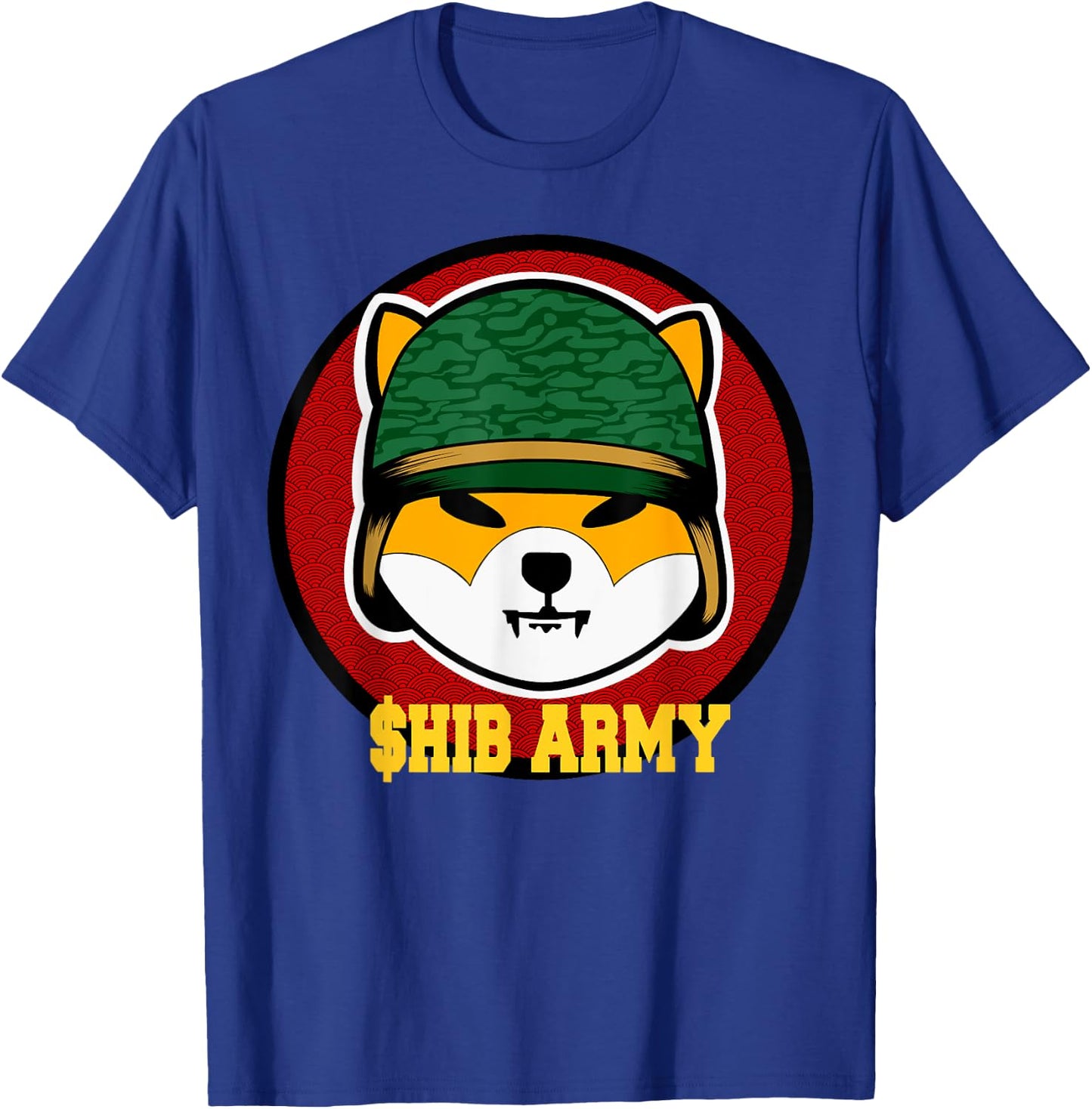 SHIB ARMY Shiba Inu coin T-Shirt - T-Shirt | Royal