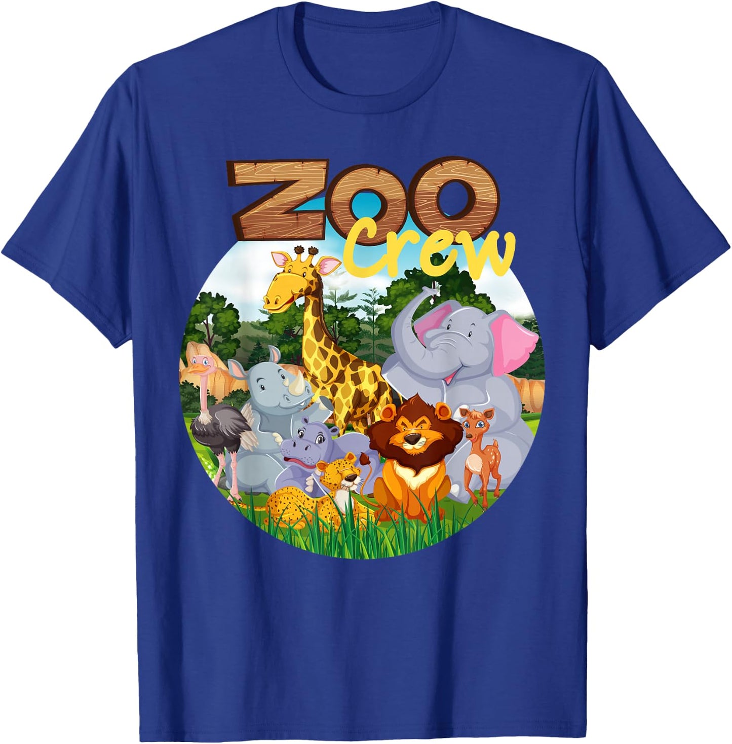 Zoo Crew Cute Zoo Group - Family Trip for Kids or Adults T-Shirt - T-Shirt | Royal