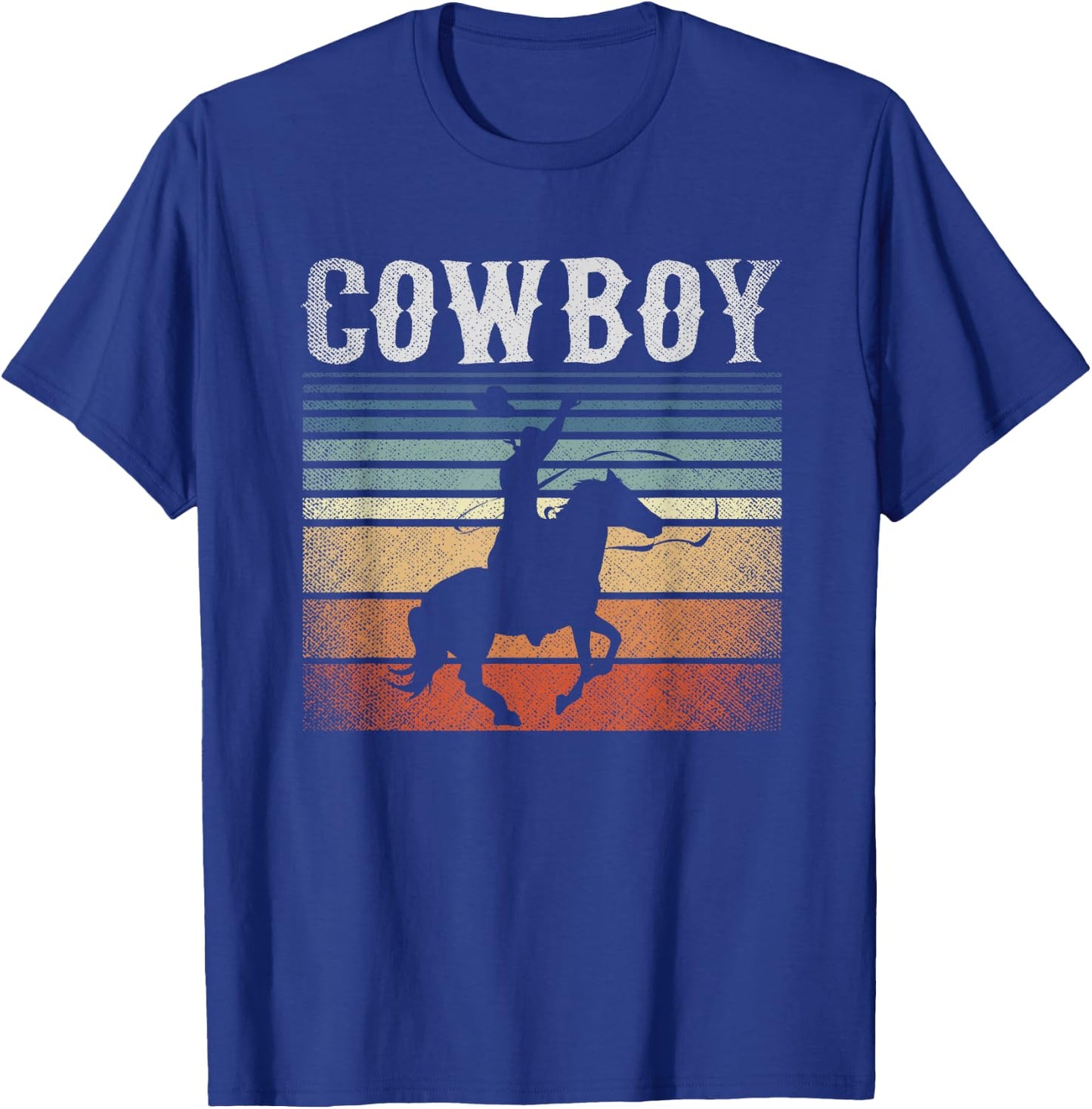 Retro Cowboy T-Shirt - T-Shirt | Royal