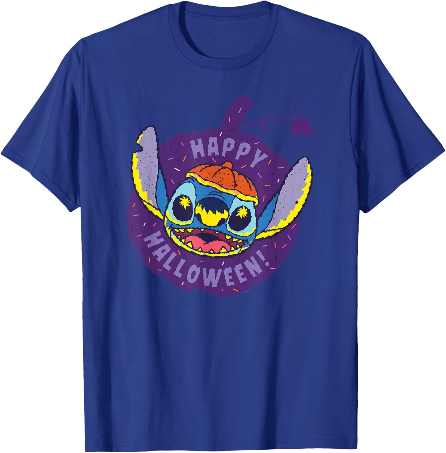 Disney Lilo & Stitch Jack-o’-Lantern Pumpkin Happy Halloween T-Shirt - T-Shirt | Royal