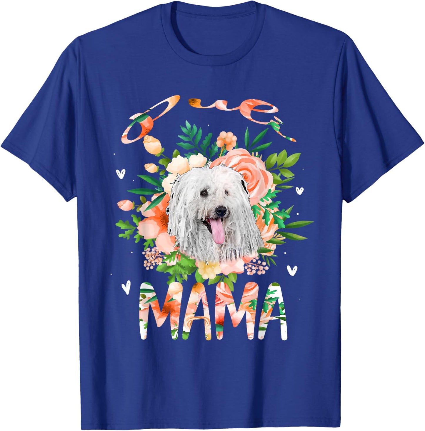 Puli Mama Flower Funny Dog Lover Gift Mama Men Women Kids T-Shirt - T-Shirt | Royal