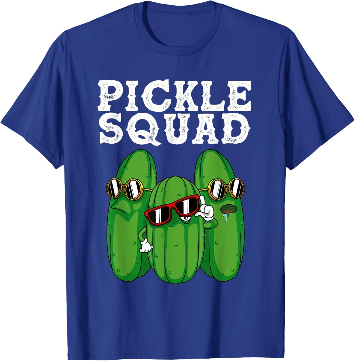 Funny Pickle Squad Novelty Gift Men Kids Big Dill Gang Lover T-Shirt - T-Shirt | Royal