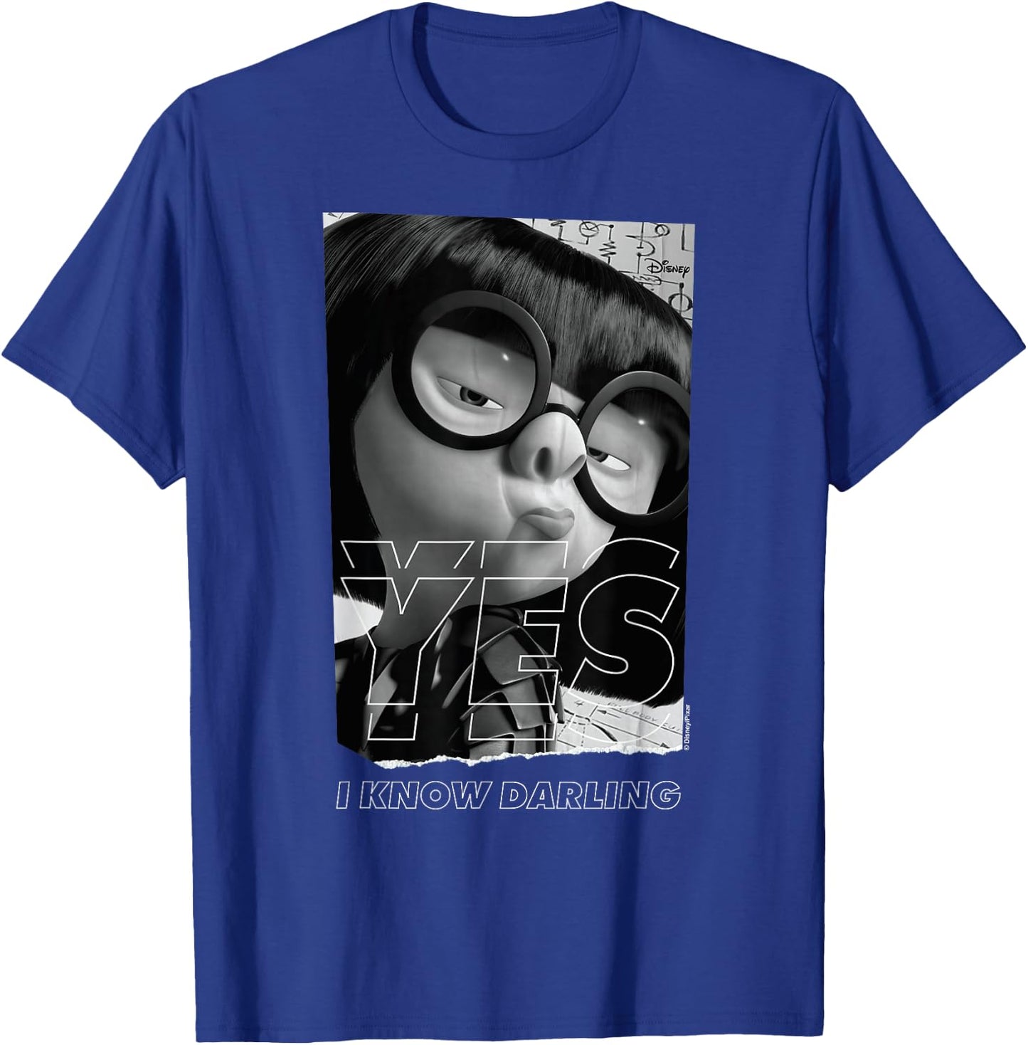 The Incredibles - Edna Yes Darling T-Shirt - T-Shirt | Royal