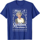 The Golden Girls Iconic Dorothy Have A Golden Christmas Logo T-Shirt - T-Shirt | Royal