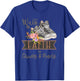 Christian Walk By Faith In Chucks And Pearls Religious Jesus T-Shirt - T-Shirt | Royal