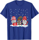 Funny Nurse Gnomes Santa Christmas Nursing Lover Gifts T-Shirt - T-Shirt | Royal