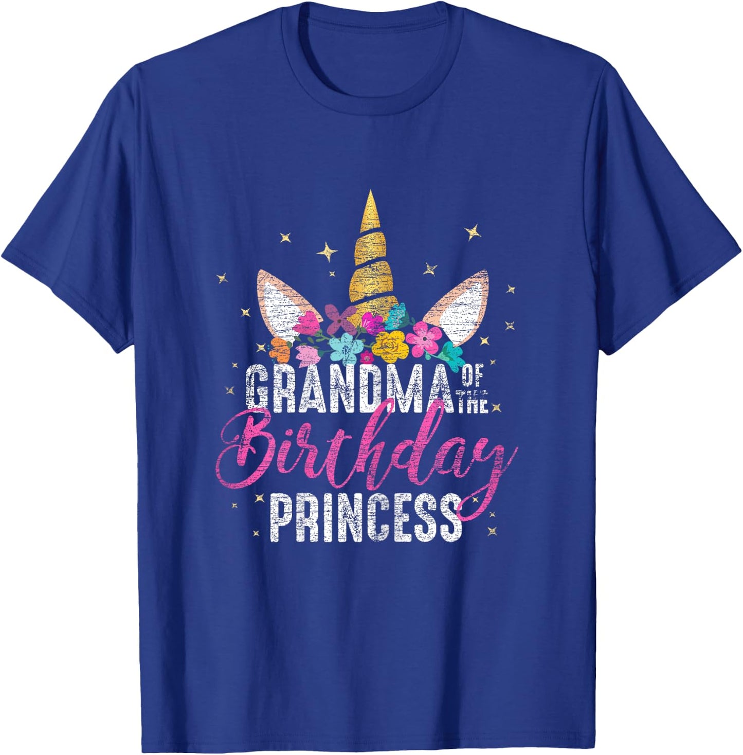 Grandma Of The Birthday Princess Gifts Unicorn Birthday T-Shirt - T-Shirt | Royal