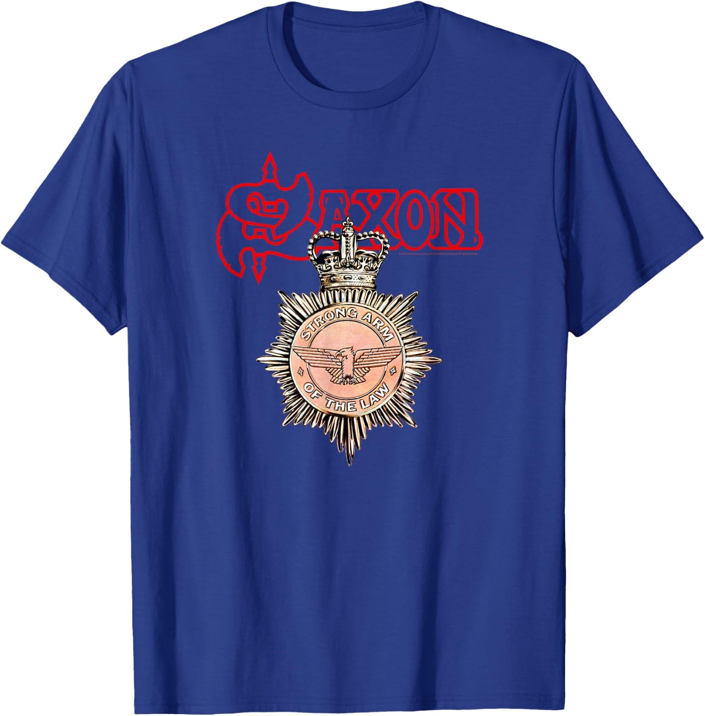 Saxon Strong Arm of the Law T-Shirt - T-Shirt | Royal