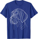 Laroli Aesthetic Art Line Art German Wirehaired Pointer , Small, Black T-Shirt - T-Shirt | Royal