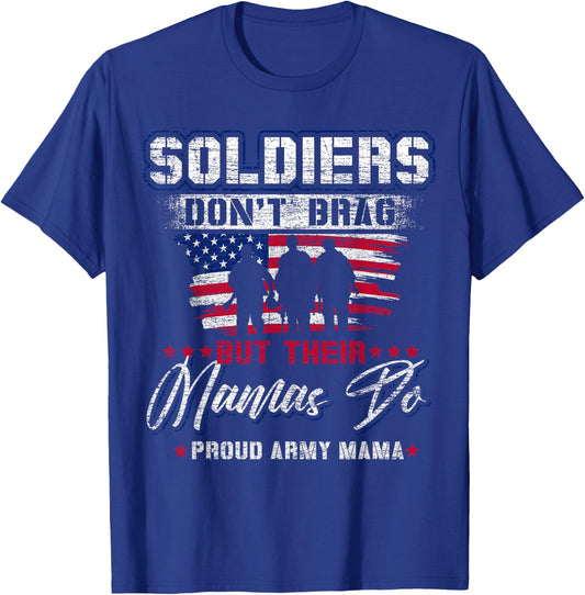 Proud Army Mama Mother T-Shirt - T-Shirt | Royal