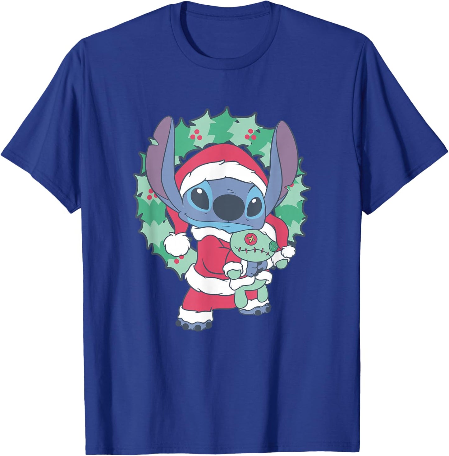 Disney Lilo & Stitch Christmas Santa Claus Stitch Portrait T-Shirt - T-Shirt | Royal