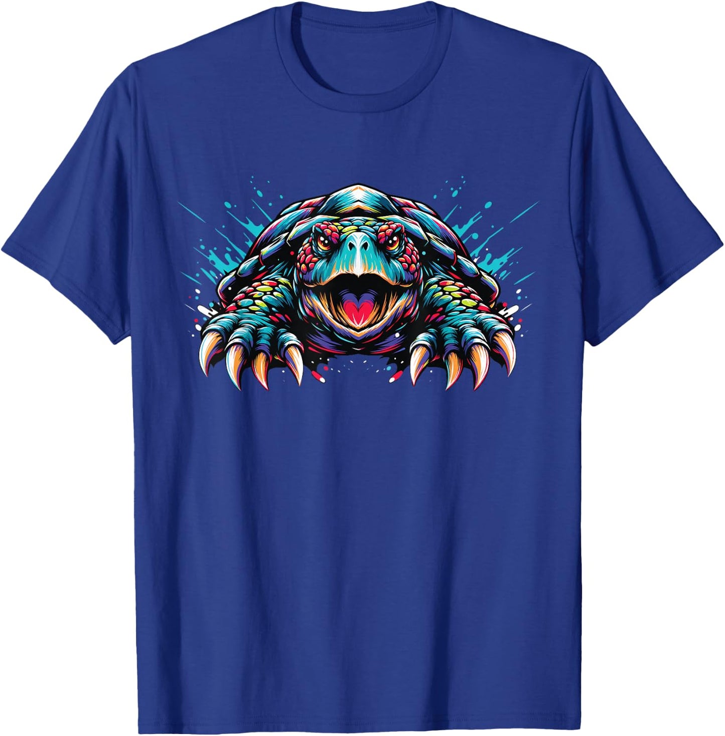 Snapping Turtle Splash Art, Snapping Turtle T-Shirt - T-Shirt | Royal