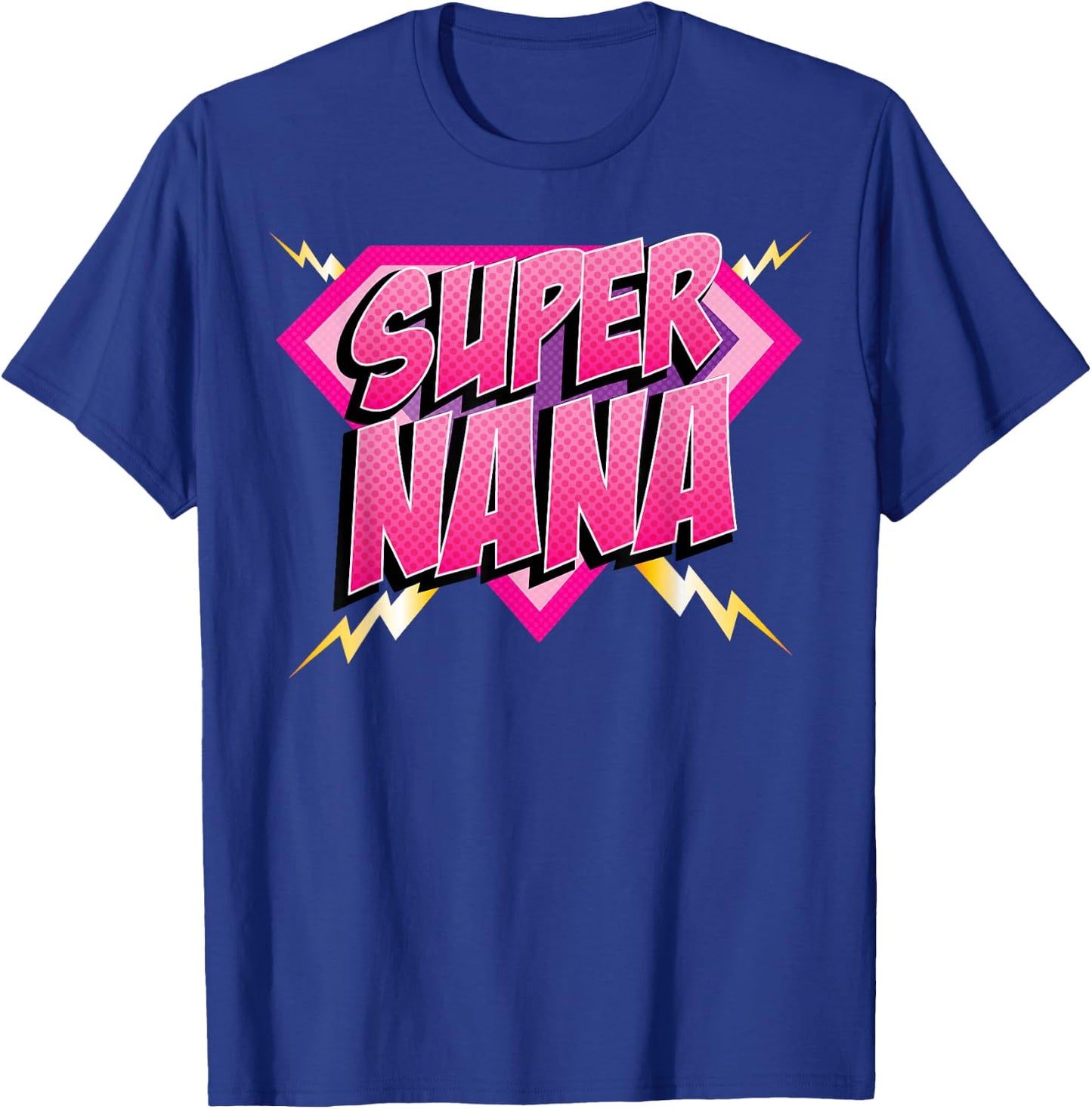 Super Nana Superhero Grandmother Comic Book Women T-Shirt - T-Shirt | Royal