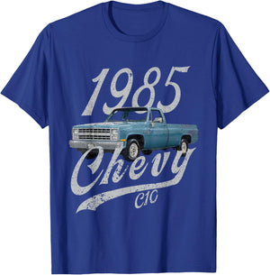 1985 Chevys 85 Classic C10 T-Shirt - T-Shirt | Royal