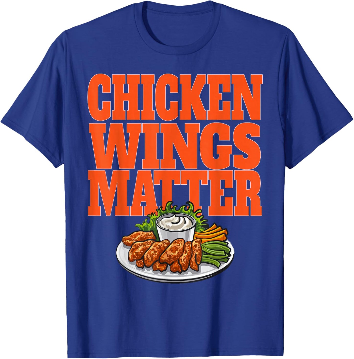 Anti Cuomo Chicken Wings Matter Buffalo Wings Football T-Shirt - T-Shirt | Royal