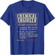 Chemical Engineer Design Apparel Women's Black Cotton Polyester Modern Letter Print T-Shirt - T-Shirt | Royal