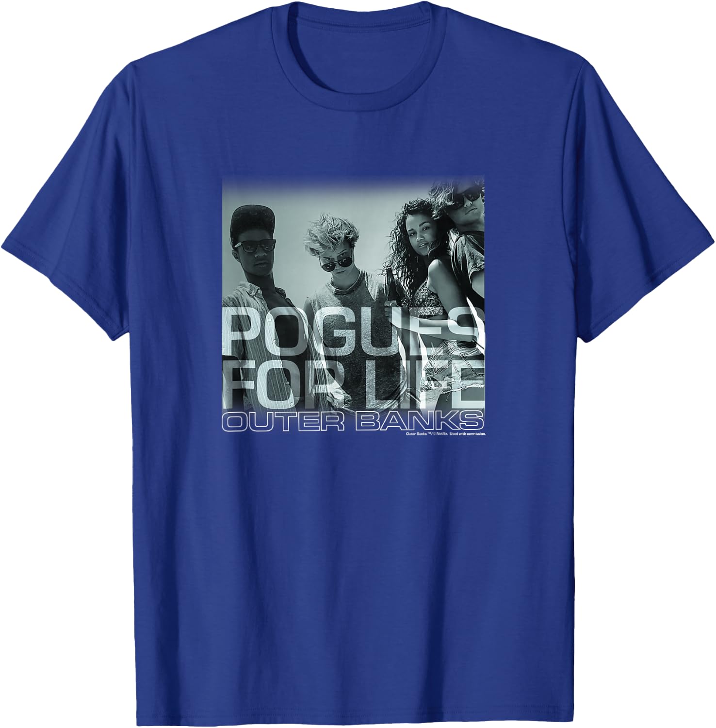 Outer Banks Pogues for Life Small T-Shirt - T-Shirt | Royal