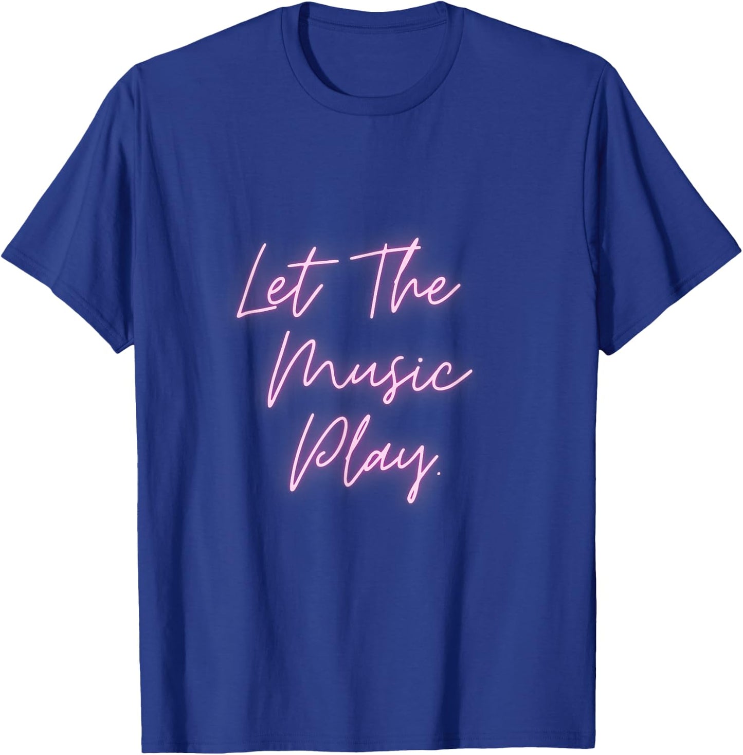 80s Music Neon Free Style T-Shirt - T-Shirt | Royal