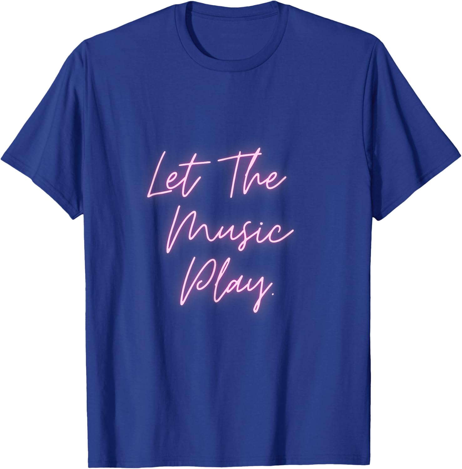 80s Music Neon Free Style T-Shirt - T-Shirt | Royal
