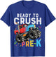 Ready To Crush Pre-K First Day of Preschool Monster Truck T-Shirt - T-Shirt | Royal