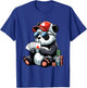 Poker Panda Playing Cards Gambling Panda T-Shirt - T-Shirt | Royal