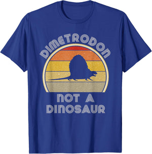 Dimetrodon Dinosaur Fact Funny Paleontology Stuff For Adults T-Shirt - T-Shirt | Royal