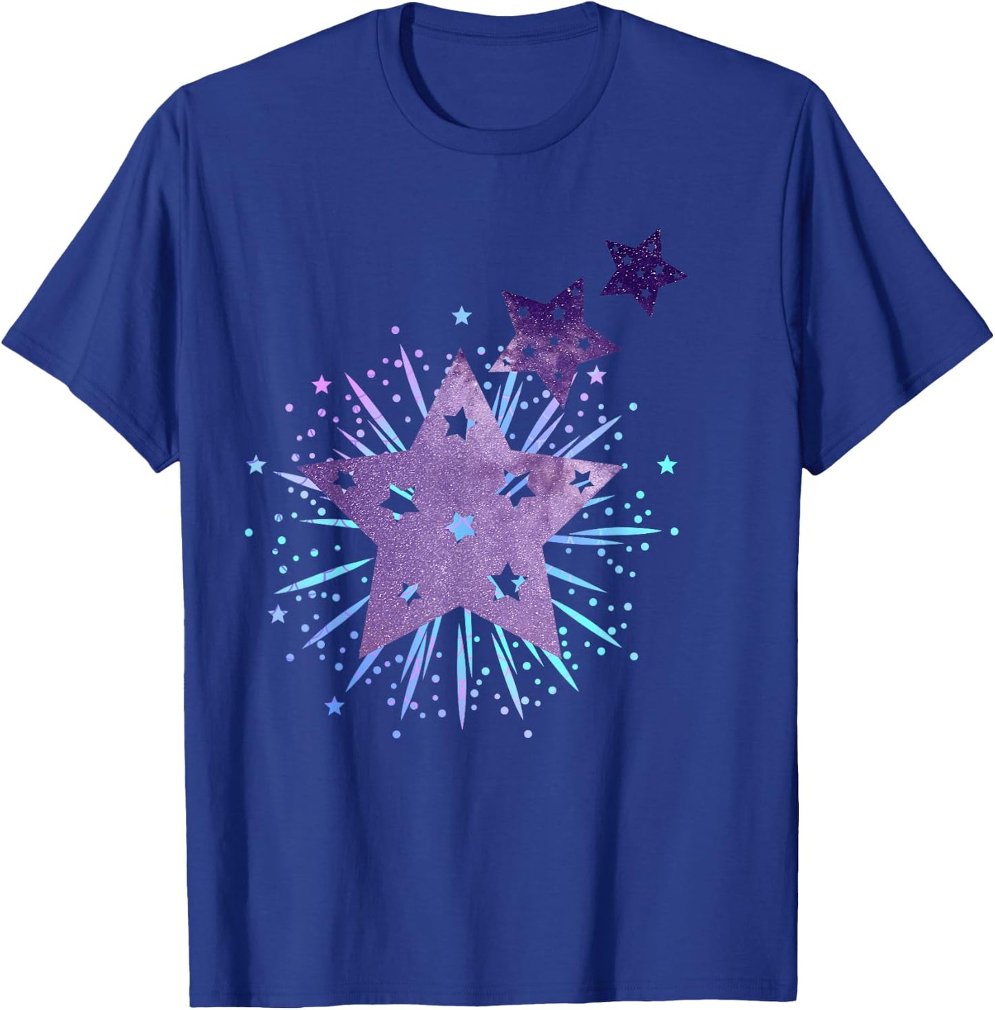 Purple Starburst Shooting Star T-Shirt - T-Shirt | Royal