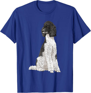 Sitting Dog Poodle T-Shirt - T-Shirt | Royal