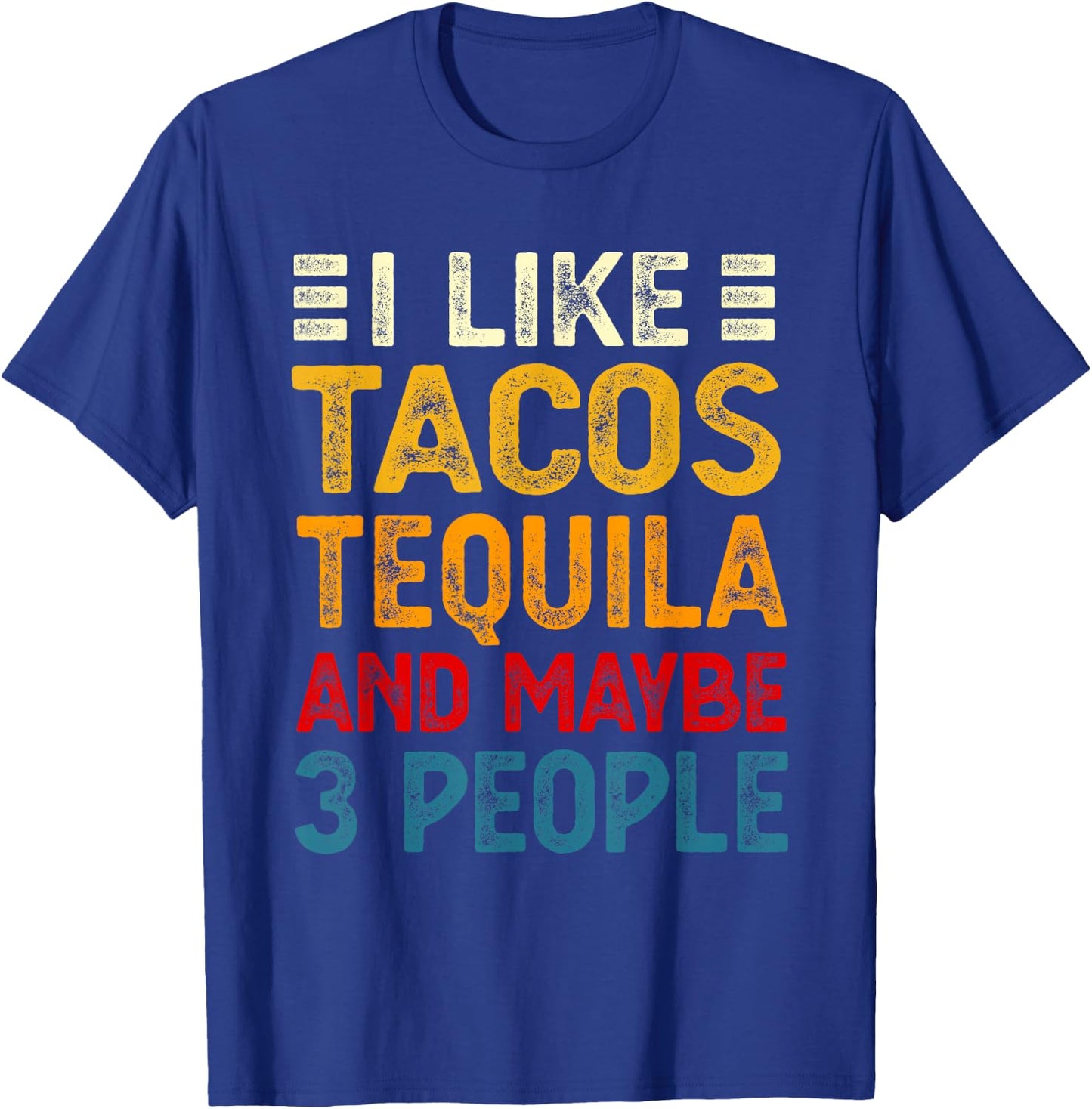 Funny Tacos And Tequila Mexican Food Drinking Lover T-Shirt - T-Shirt | Royal
