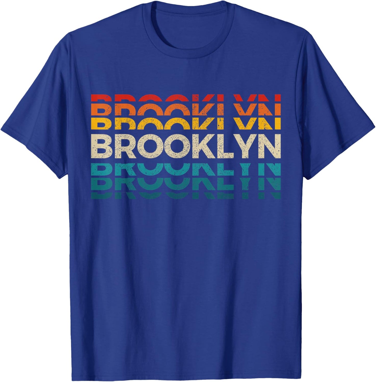 Brooklyn New York Vintage Retro USA America Souvenir T-Shirt - T-Shirt | Royal