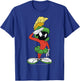 Looney Tunes Marvin The Martian Salute Portrait T-Shirt - T-Shirt | Royal