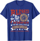 Blessed Are The Curious - US National Parks Hiking & Camping T-Shirt - T-Shirt | Royal