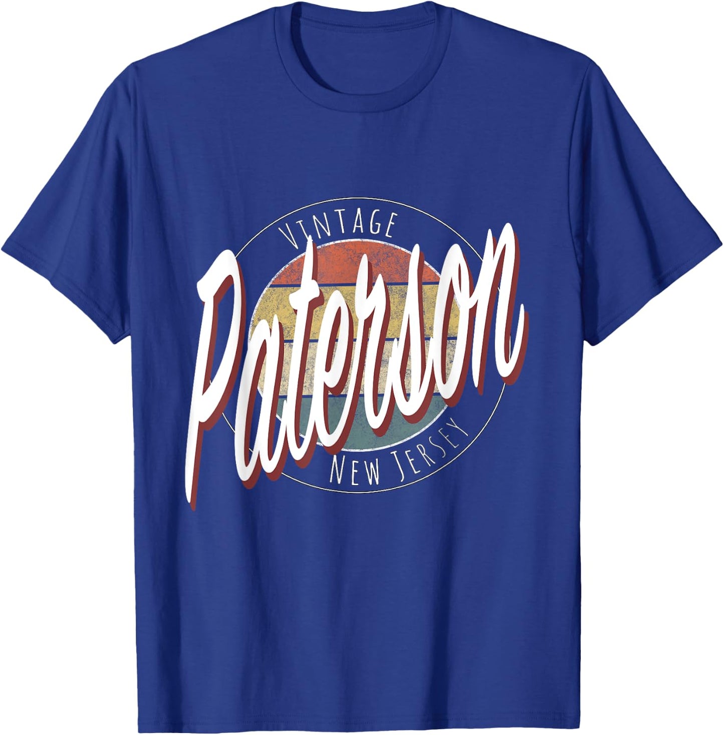 Vintage Paterson New Jersey T-Shirt - T-Shirt | Royal