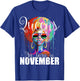 Queens are Born in November Women Birthday Gift T-Shirt - T-Shirt | Royal