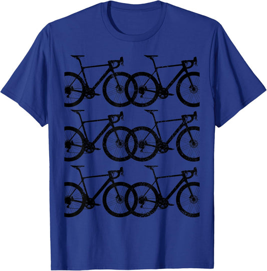 Road Bike Fixie Bicycle Road Cyclist Retro Cycling Gift T-Shirt - T-Shirt | Royal
