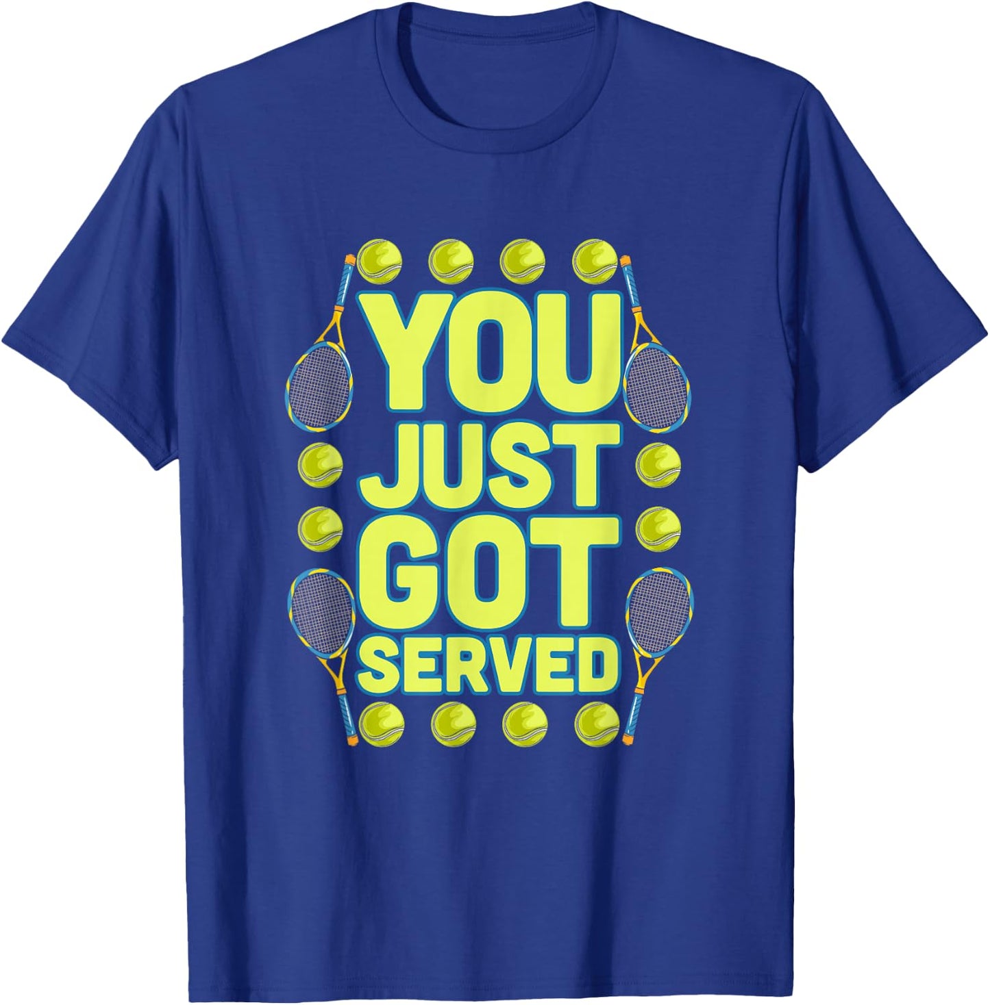 Tennis Player Meme Design for the Tennis Court | Tennis T-Shirt - T-Shirt | Royal