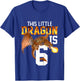 Turning 6 Year Old Birthday Gift Boy Dragon 6th Bday Girl T-Shirt - T-Shirt | Royal