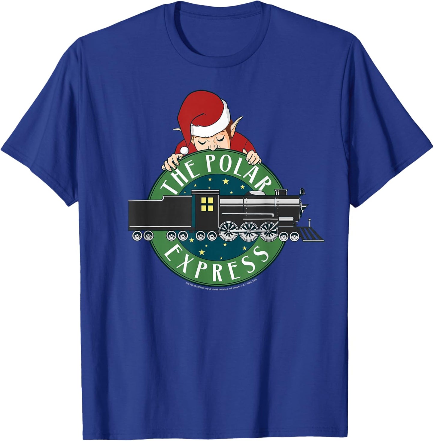 Polar Express Elf Train Logo T-Shirt - T-Shirt | Royal
