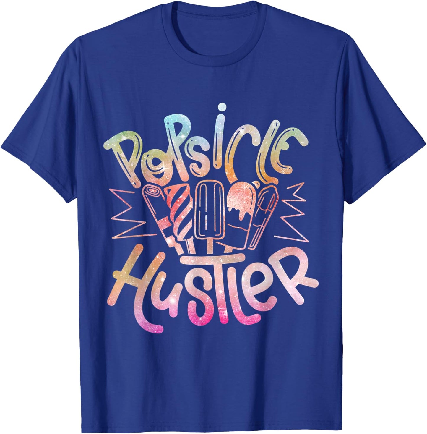 Funny Ice Cream Retro Popsicle Hustler Men Women Kids T-Shirt - T-Shirt | Royal