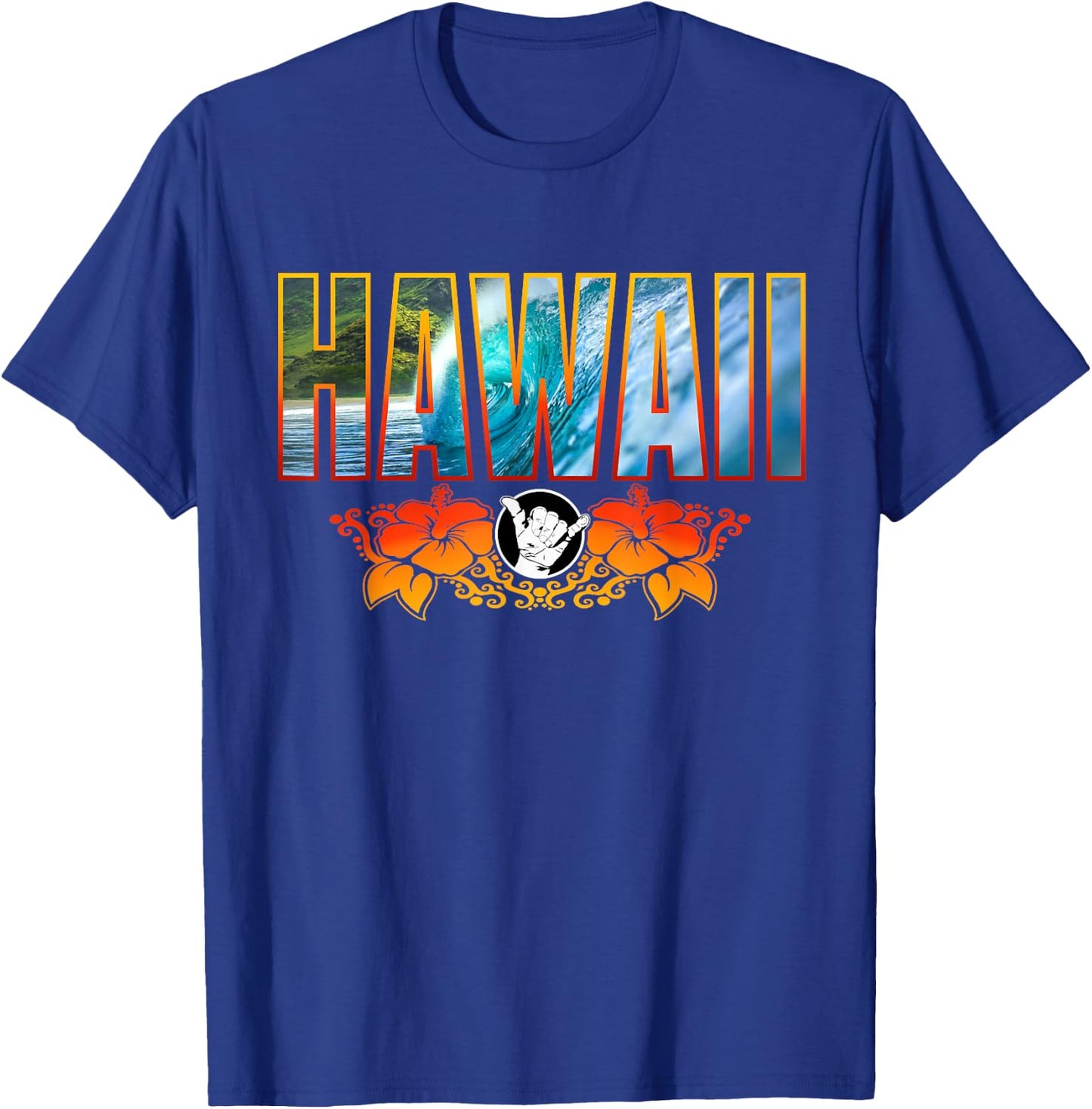Shaka Bra Hawaii Surf Hawaiian Island Surfing Vacation T-Shirt - T-Shirt | Royal