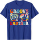 Groovy Brother Retro Matching Family Colorful 60s 70s Bro T-Shirt - T-Shirt | Royal