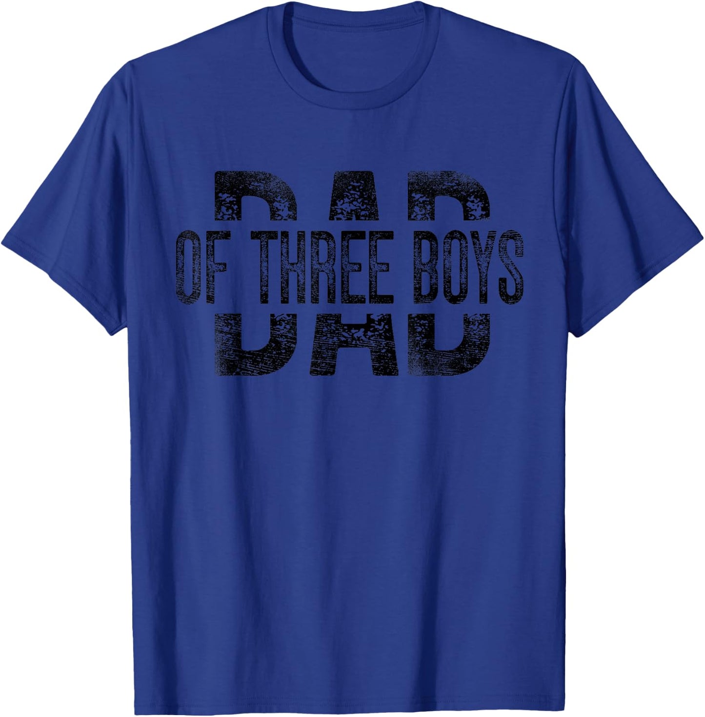Dad of Three Boys Gifts Daddy of 3 Sons Father's Day T-Shirt - T-Shirt | Royal