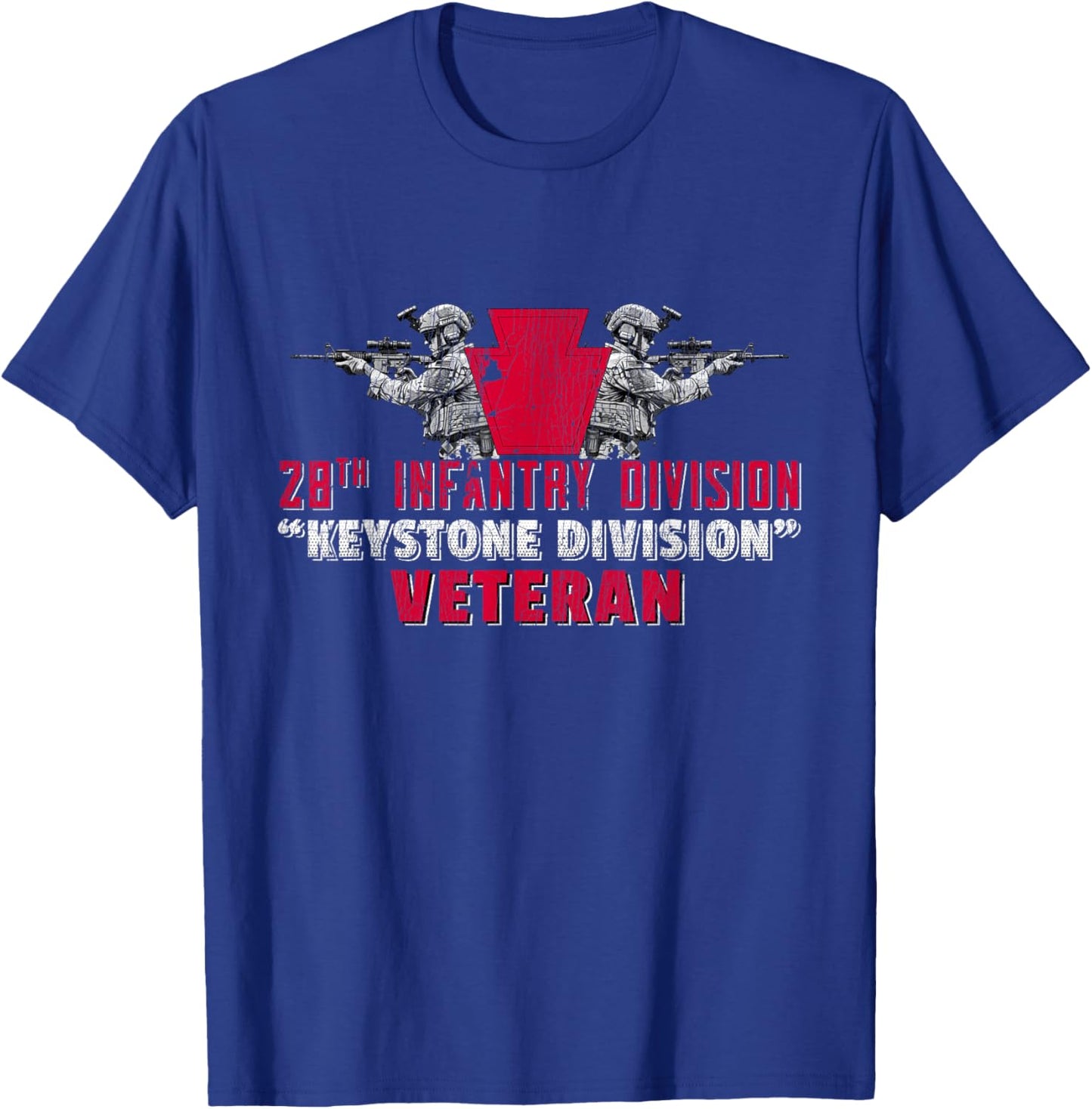 28th Infantry Division 28th ID Keystone Division Gifts T-Shirt - T-Shirt | Royal