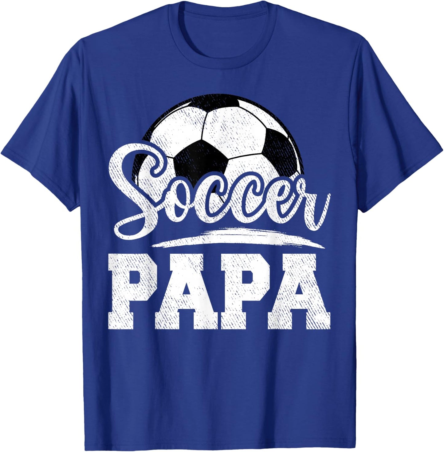 Soccer Papa Soccer Player Game Day Father's Day T-Shirt - T-Shirt | Royal