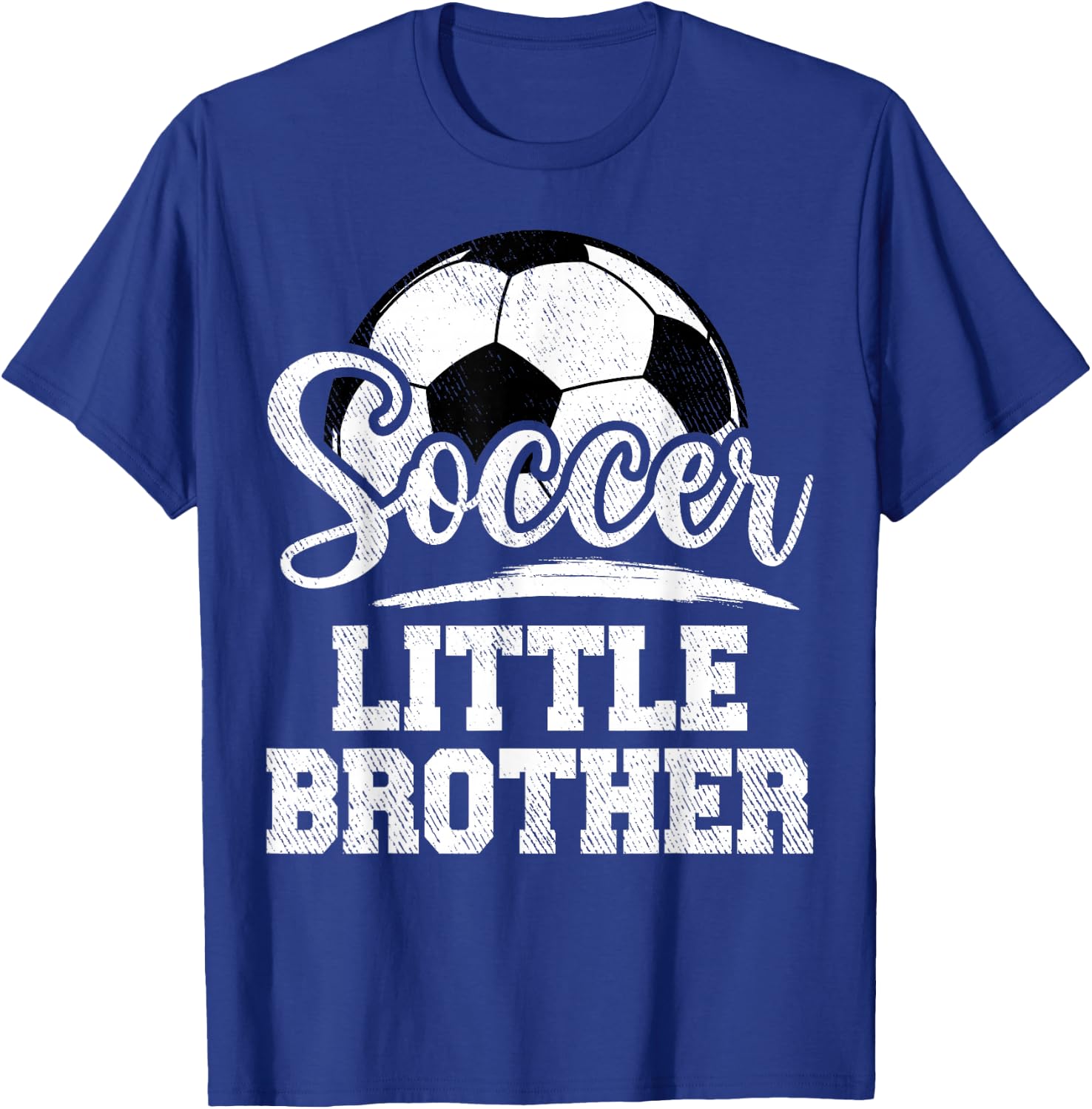 Soccer Little Brother Soccer Player Game Day T-Shirt - T-Shirt | Royal