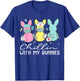 Chillin With My Bunnies Nurse Easter Day Nursing RN NICU T-Shirt - T-Shirt | Royal