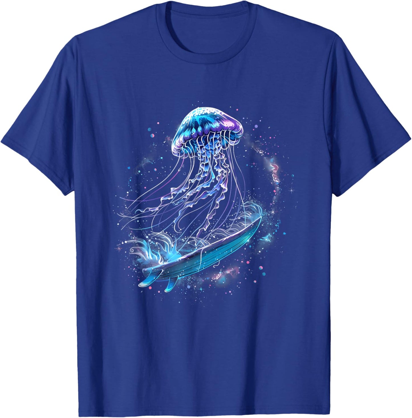 Jellyfish Ocean Sea Animal Lover Sea Ocean Jellyfish Surfing T-Shirt - T-Shirt | Royal