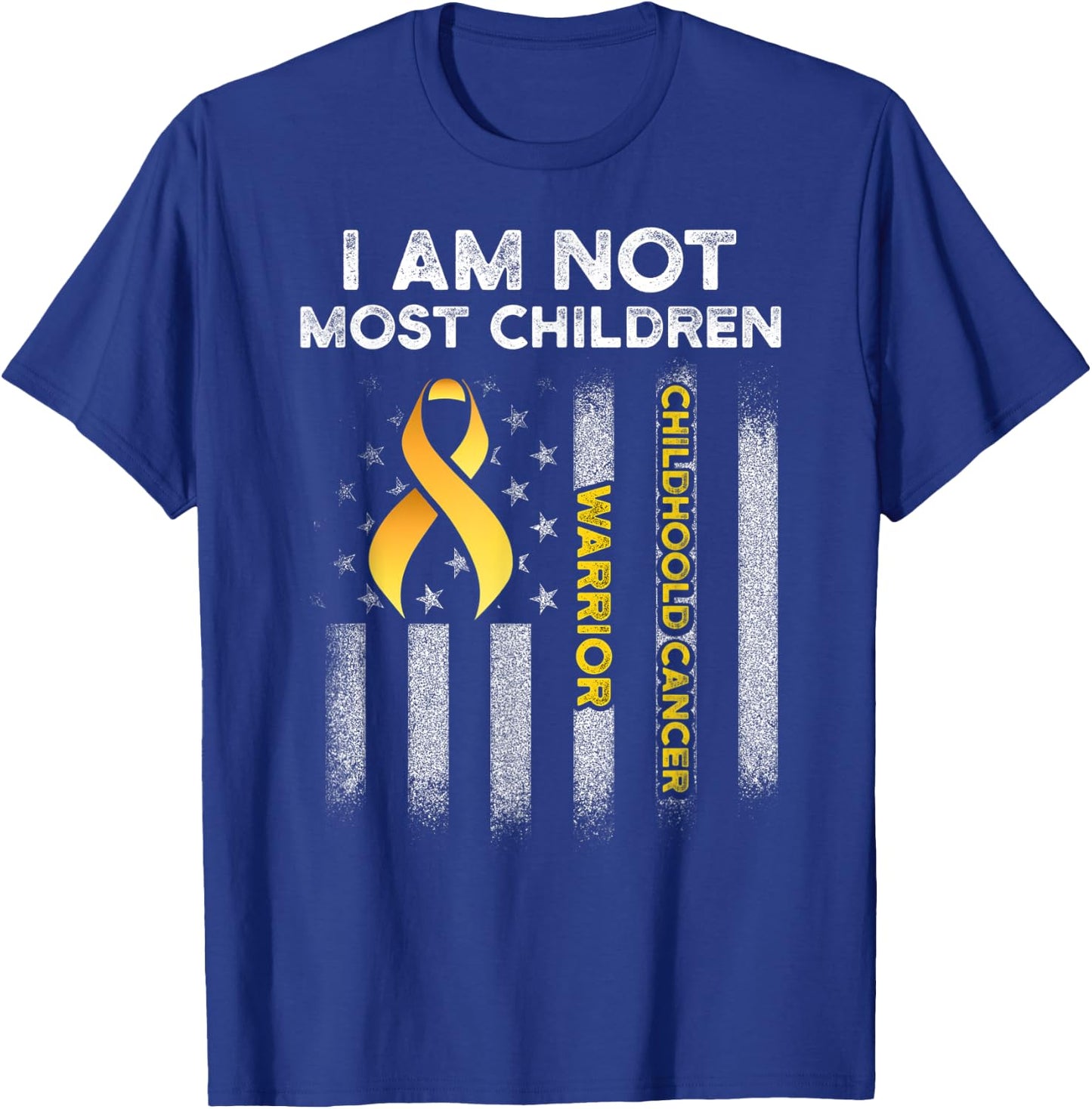 Childhood Cancer Survivor Most Child Support Warrior DA1 T-Shirt - T-Shirt | Royal