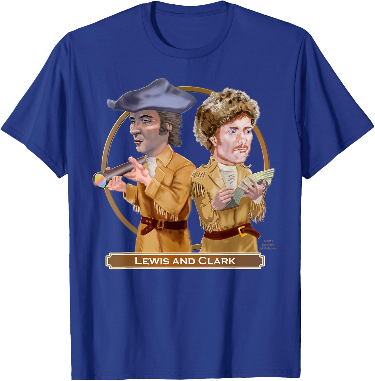 Lewis and Clark, American Explorers T-Shirt - T-Shirt | Royal